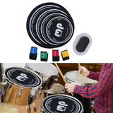 Maxbell Drum Mute Pads 10 12 14 16 inch Home Drum Sound Dampening Pads Practice Pads with 4 Cymbal Mutes