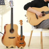 Maxbell Wooden Guitar Stand Adjustable Width Stable Guitar Holder for Home Household L