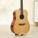 Maxbell Wooden Guitar Stand Adjustable Width Stable Guitar Holder for Home Household M