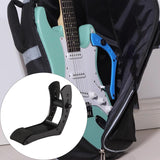 Maxbell Electric Guitar Rest Stand Foot Stool for Stage Performance Musician Concert Black