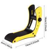 Maxbell Electric Guitar Rest Stand Foot Stool for Stage Performance Musician Concert Yellow
