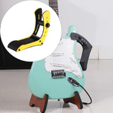 Maxbell Electric Guitar Rest Stand Foot Stool for Stage Performance Musician Concert Yellow
