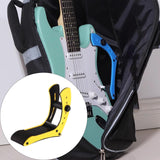 Maxbell Electric Guitar Rest Stand Foot Stool for Stage Performance Musician Concert Yellow