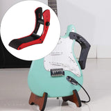 Maxbell Electric Guitar Rest Stand Foot Stool for Stage Performance Musician Concert Red