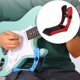 Maxbell Electric Guitar Rest Stand Foot Stool for Stage Performance Musician Concert Red