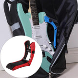 Maxbell Electric Guitar Rest Stand Foot Stool for Stage Performance Musician Concert Red