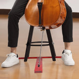 Maxbell Cello Endpin Anchor Wood Stopper Rest Holder Stand for Player Stage Beginner Red
