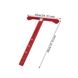 Maxbell Cello Endpin Anchor Wood Stopper Rest Holder Stand for Player Stage Beginner Red