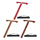 Maxbell Cello Endpin Anchor Wood Stopper Rest Holder Stand for Player Stage Beginner Red