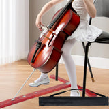 Maxbell Cello Endpin Anchor Wood Stopper Rest Holder Stand for Player Stage Beginner Red