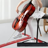 Maxbell Cello Endpin Anchor Wood Stopper Rest Holder Stand for Player Stage Beginner Red