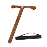 Maxbell Cello Endpin Anchor Wood Stopper Rest Holder Stand for Player Stage Beginner Light Brown
