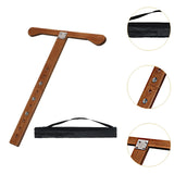 Maxbell Cello Endpin Anchor Wood Stopper Rest Holder Stand for Player Stage Beginner Light Brown