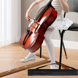 Maxbell Cello Endpin Anchor Wood Stopper Rest Holder Stand for Player Stage Beginner Light Brown