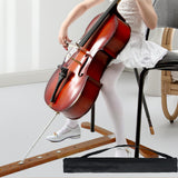 Maxbell Cello Endpin Anchor Wood Stopper Rest Holder Stand for Player Stage Beginner Light Brown