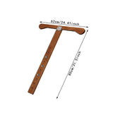 Maxbell Cello Endpin Anchor Wood Stopper Rest Holder Stand for Player Stage Beginner Light Brown