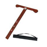 Maxbell Cello Endpin Anchor Wood Stopper Rest Holder Stand for Player Stage Beginner Dark Brown
