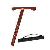 Maxbell Cello Endpin Anchor Wood Stopper Rest Holder Stand for Player Stage Beginner Dark Brown