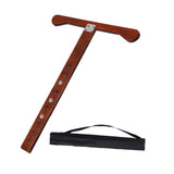 Maxbell Cello Endpin Anchor Wood Stopper Rest Holder Stand for Player Stage Beginner Dark Brown