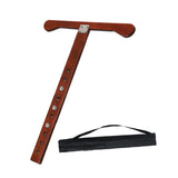 Maxbell Cello Endpin Anchor Wood Stopper Rest Holder Stand for Player Stage Beginner Dark Brown