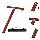 Maxbell Cello Endpin Anchor Wood Stopper Rest Holder Stand for Player Stage Beginner Dark Brown