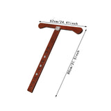 Maxbell Cello Endpin Anchor Wood Stopper Rest Holder Stand for Player Stage Beginner Dark Brown