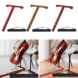 Maxbell Cello Endpin Anchor Lightweight Wood Floor Protector for Concert Show Red