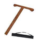 Maxbell Cello Endpin Anchor Lightweight Wood Floor Protector for Concert Show Light Brown