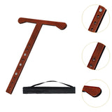 Maxbell Cello Endpin Anchor Lightweight Wood Floor Protector for Concert Show Dark Brown