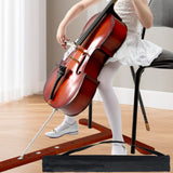 Maxbell Cello Endpin Anchor Lightweight Wood Floor Protector for Concert Show Dark Brown