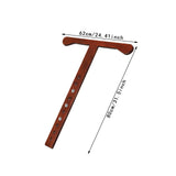 Maxbell Cello Endpin Anchor Lightweight Wood Floor Protector for Concert Show Dark Brown