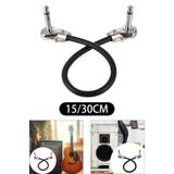 Maxbell Guitar Patch Cable Sound Multiuse Space Saving Sturdy Instrument Cable 15cm