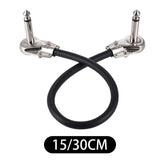 Maxbell Guitar Patch Cable Sound Multiuse Space Saving Sturdy Instrument Cable 15cm