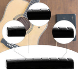 Maxbell 8 String Guitar Nut Replacement for Luthier Music Instrument Accessory Black