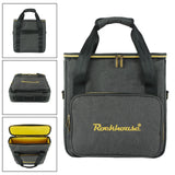 Maxbell Vinyl Record Bag with Lid Holds 12" LP Albums Travel Carrying LP Record Case