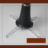 Maxbell Folding Clarinet Holder Support Lightweight Tripod Bracket Accessories Clear