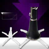 Maxbell Folding Clarinet Holder Support Lightweight Tripod Bracket Accessories Clear