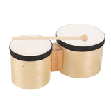 Maxbell Festival Bongo Drum with Stick Compact Adults Bongos for Early Education 2-4