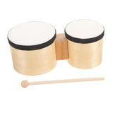Maxbell Festival Bongo Drum with Stick Compact Adults Bongos for Early Education 2-4