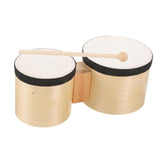 Maxbell Festival Bongo Drum with Stick Compact Adults Bongos for Early Education 2-4