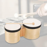 Maxbell Festival Bongo Drum with Stick Compact Adults Bongos for Early Education 2-4