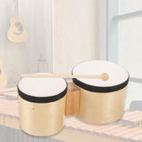 Maxbell Festival Bongo Drum with Stick Compact Adults Bongos for Early Education 2-4