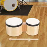 Maxbell Festival Bongo Drum with Stick Compact Adults Bongos for Early Education 2-4