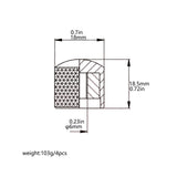 Maxbell 4 Pieces Electric Guitar Bass Knobs Replacement Premium Practical Dome Knobs