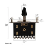 Maxbell Electric Guitar 5 Way Toggle Switch Direct Replaces Professional Accessories