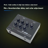 Maxbell Karaoke Sound Mixer Portable Home Audio Mixer for Karaoke Household Home Use