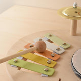 Maxbell Kids Drum Set Wooden Musical Instrument for Boy Girl Ages 3 4 5 6 Years Old