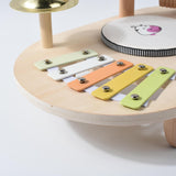 Maxbell Kids Drum Set Wooden Musical Instrument for Boy Girl Ages 3 4 5 6 Years Old