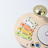 Maxbell Kids Drum Set Wooden Musical Instrument for Boy Girl Ages 3 4 5 6 Years Old