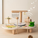 Maxbell Kids Drum Set Wooden Musical Instrument for Boy Girl Ages 3 4 5 6 Years Old